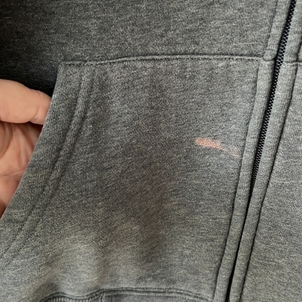 Roots Full Zip Jacket Small Gray With Pockets - image 3